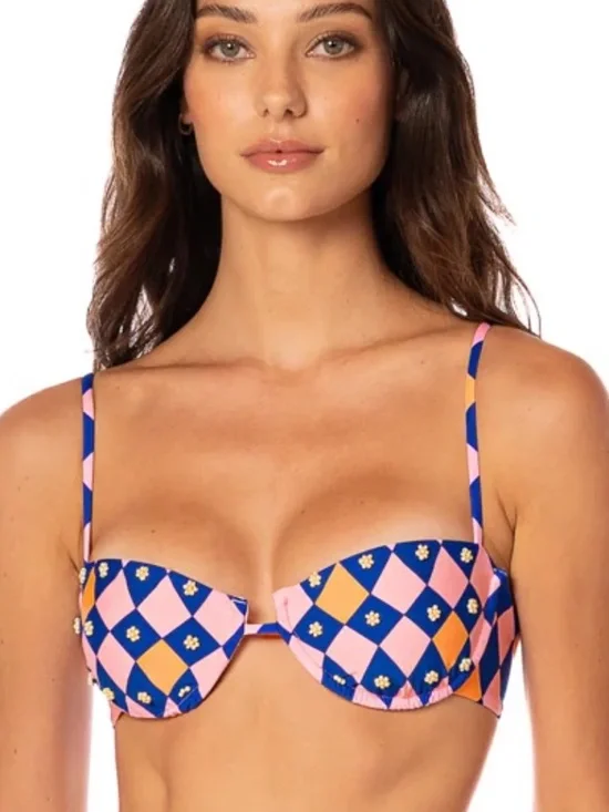 Maaji Like a Diamond Amatista Underwire Top Medium NWT - Picture 1 of 6